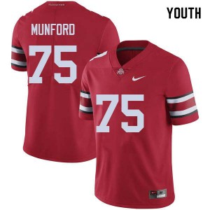 Youth Ohio State Buckeyes #75 Thayer Munford Red University Jerseys 275381-946