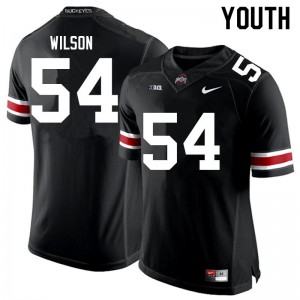Youth OSU Buckeyes #54 Toby Wilson Black Stitched Jerseys 656858-503
