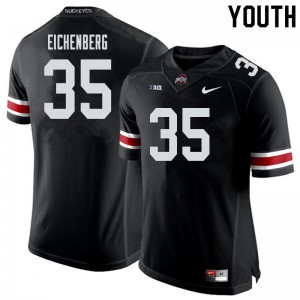 Youth OSU Buckeyes #35 Tommy Eichenberg Black Football Jerseys 471067-591