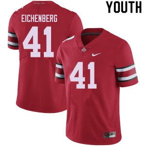Youth Ohio State #41 Tommy Eichenberg Red NCAA Jerseys 578814-783