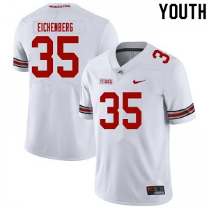 Youth Ohio State #35 Tommy Eichenberg White Player Jersey 709970-921