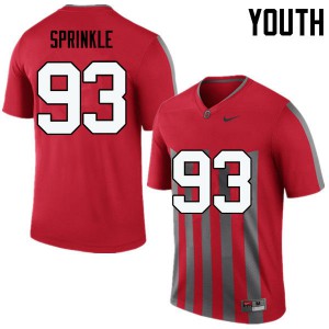 Youth Ohio State #93 Tracy Sprinkle Throwback Game College Jersey 808714-382