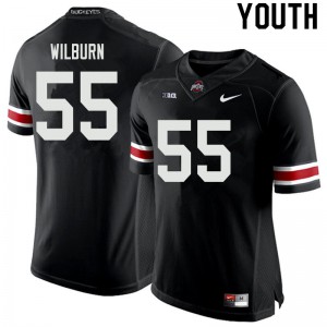 Youth OSU Buckeyes #55 Trayvon Wilburn Black Alumni Jersey 862163-105