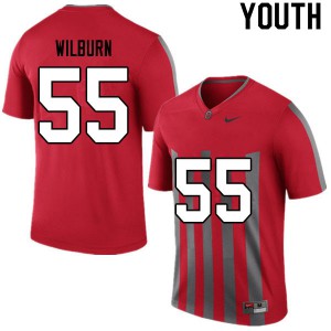 Youth OSU #55 Trayvon Wilburn Retro Embroidery Jersey 833622-923