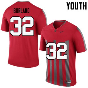 Youth Ohio State #32 Tuf Borland Throwback Game Stitched Jersey 554783-850