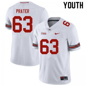 Youth Ohio State #63 Zach Prater White Player Jerseys 772382-436