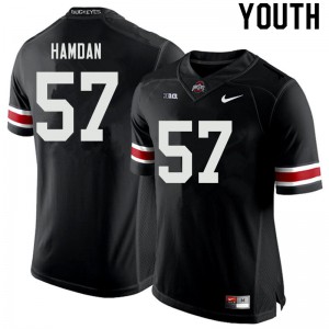Youth Ohio State #57 Zaid Hamdan Black Stitched Jerseys 180454-240