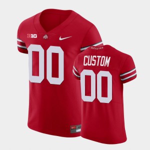 Men's Ohio State #00 Custom Scarlet Limited College Jersey 990351-198