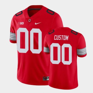 Mens OSU Buckeyes #00 Custom Retro Scarlet Stitch Jersey 735278-140
