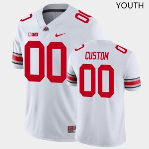 Youth Ohio State #00 Custom White Football Jerseys 723610-194